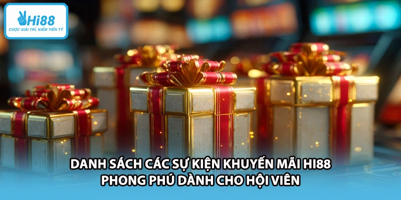 Danh sách các sự kiện khuyến mãi HI88 phong phú dành cho hội viên
