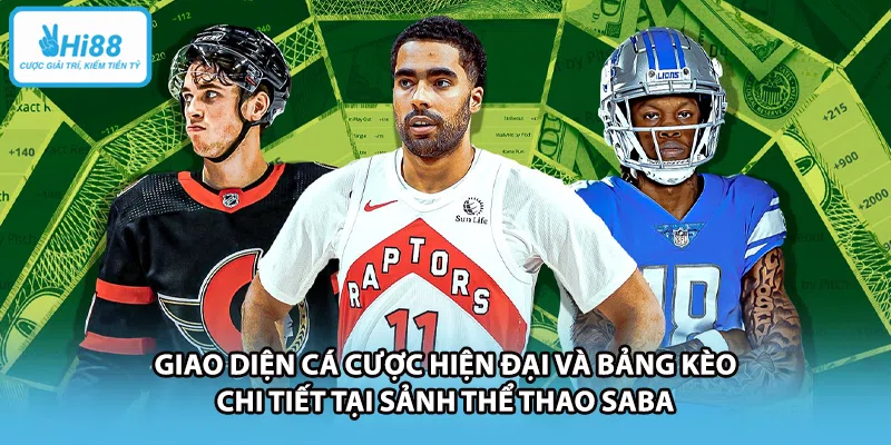 Giao diện cá cược hiện đại và bảng kèo chi tiết tại sảnh thể thao SABA 