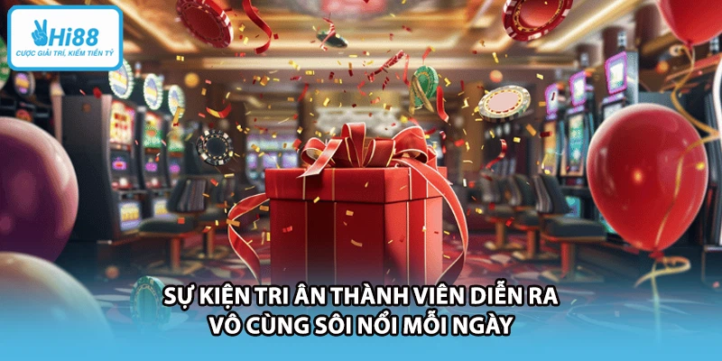 Sự kiện tri ân thành viên diễn ra vô cùng sôi nổi mỗi ngày